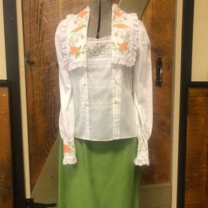 Vintage country chic skirt suit